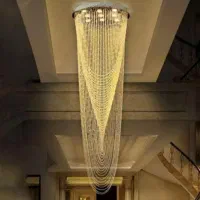 لوستر الماس. کریستالی بهار بلند دوبلکسی. AC light|لوستر و چراغ آویز|تهران, سنگلج (شاپور)|دیوار