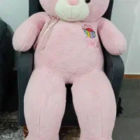 عروسک خرسی بزرگ صورتی