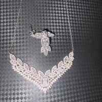 نیم ست گوشواره و آویز نقره ۱۱ گرم