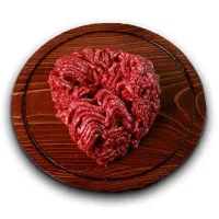 گوشت چرخ کرده بوقلمون به همراه قلوه گاه گوسفندی