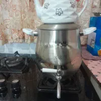 کتری قوری شیردار جنس استیل