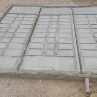 درب سه لنگه آهنی با چارچوب|مصالح و تجهیزات ساختمان|فسا, |دیوار