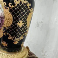 آباژور سلطنتی چینی وبرنز طلاکوب ۲۴ عیار دنسی اصل|چراغ خواب و آباژور|تهران, آزادشهر|دیوار