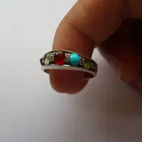 انگشتر پنج نگین اصل زنانه|جواهرات|خمینی‌شهر, |دیوار