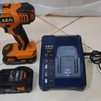 دریل شارژی AEG با دو باطری (18 ولت)