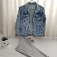 فروش دو دست کت و شلوار جین پسرانه /مناسب ۱۲ -۱۴سال