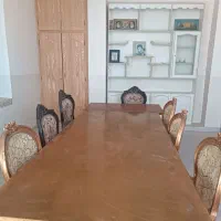 میز ناهار خوری ۸ نفره مناسب برای کارگاه یا باغ