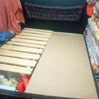 تخت خواب دونفره چوبی