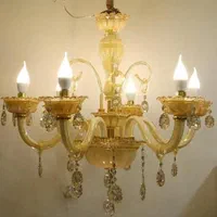 لوستر لب چین کریستالی