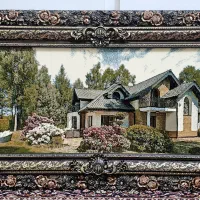 تابلو فرش ماشینی با قاب