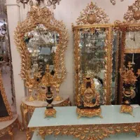 بوفه.اینه کنسول.ساعت ایستاده