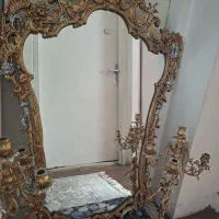 آینه شمعدان طرح برنز