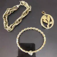 طلا دستبند و پلاک