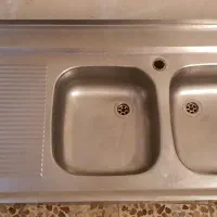 سینک ظرفشویی روکار درحدنو ۶۰ در ۱۲۰ لگن راست