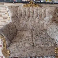 مبل سلطنتی ۷ نفره اسکلت کاملا سالم|مبلمان خانگی و میز عسلی|فسا, |دیوار