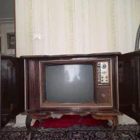 تلویزیون قدیمی دکوری عتیقه چوبی|تلویزیون و پروژکتور|تربتحیدریه, یحیی آباد|دیوار