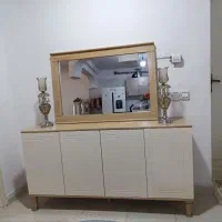 ست میز تلوزیون و اینه کنسول درجه یک|بوفه، ویترین، کنسول|پرند, فاز ۵|دیوار