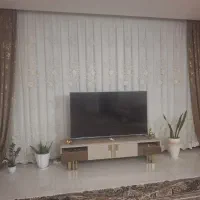 پرده پذیرایی شیک به همراه 2عدد والن
