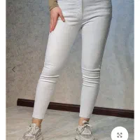 شلوار لی اسکینی سفید