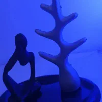 ست متفکر سینی دفرمه و استند شاخه جا جواهری|صنایع دستی و سایر لوازم تزئینی|مشهد, ایثارگران|دیوار