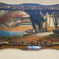 تابلو فرش ماشینی طبیعت