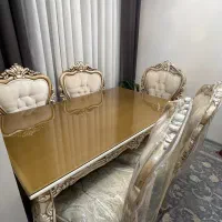 ست مبل ۹ نفره و میز ناهار خوری ۶ نفره سلطنتی چوبی|مبلمان خانگی و میز عسلی|تهران, بروجردی|دیوار