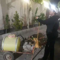 سمپاشی و محلول پاشی باغ میوه ،انواع  درختان ،گلها