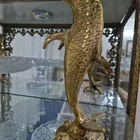 لوستر ویترین اسب گلدان دلفین برنز|لوستر و چراغ آویز|قم, باغ شریفی|دیوار