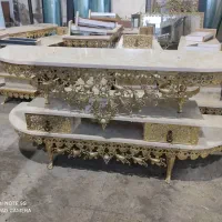 میز ال سی دی تمام برنز مدل خم