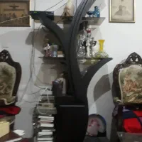 میز بار کافی باردرخت نخل زیبا شلف دکوری  شلف گلدان