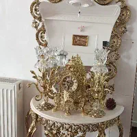 ست آینه و کنسول تمام برنز