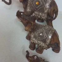 مجسمه فیل ثروت و اسب و عروسک|مجسمه، تندیس، ماکت|خمینیشهر, |دیوار