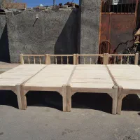 تخت چوب گردو ابعاد ۱در ۲