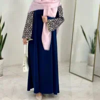 مانتو عبایی گل صورتی