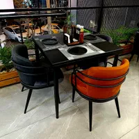 صندلی کلاف فلزی باروکش  کافه رستوران مدل پلانتر