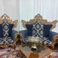 مبل سلطنتی ۹نفره|مبلمان خانگی و میز عسلی|اندیشه, اندیشه فاز ۲|دیوار