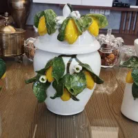 سرویس دست ساز گل برجسته سرامیکی طرح معروف لومنژ