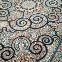 فرش دسته دو سرمه ای در حد نو|فرش|بندرعباس, |دیوار