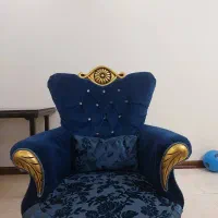 مبل کلاسیک 7نفره آبی