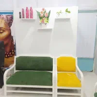 مبل راحتی اداری سالم و بدون ضربه ۷ نفره