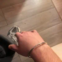 دستبند نقره بنگل مردانه