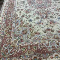 (فرش حق زاده)جفت فرش۶متری۵۰رج صادقی چله وگل ابریشم|فرش|تبریز, |دیوار