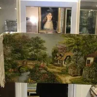 تابلو فرش تبریز منظره|تابلو فرش|کرج, عظیمیه|دیوار