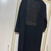 مانتو مجلسی کار شده تور و شال جنس کرپ مجلسی نگینی|لباس|اصفهان, لیمجیر|دیوار