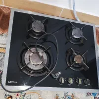 گاز شیشه ای چهار شعله leto+