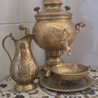 سماور برنجی ذغالی