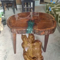 میز رزینی و نقشه ایران چوبی