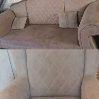 مبلمان ۸نفره سالم و تمیز همراه با سه عدد میزعسلی