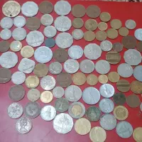 سکه های خارجی 94عدد طبق تصویر