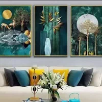 قاب سه تیکه وتابلو فرش|تابلو، نقاشی، عکس|کوهدشت, |دیوار